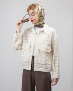 خرید کت دانتل دو جیب زنانه با طراحی سبک و لطیف