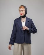 کت لینن تک دکمه زنانه، انتخاب ایده‌آل برای بهار و تابستان