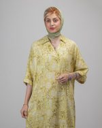 مدل شیک کفتان چاک‌دار از جنس نخ خنک