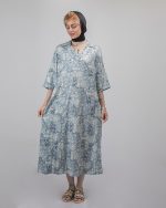 خرید کفتان نخی چاک‌دار زنانه با طراحی مدرن