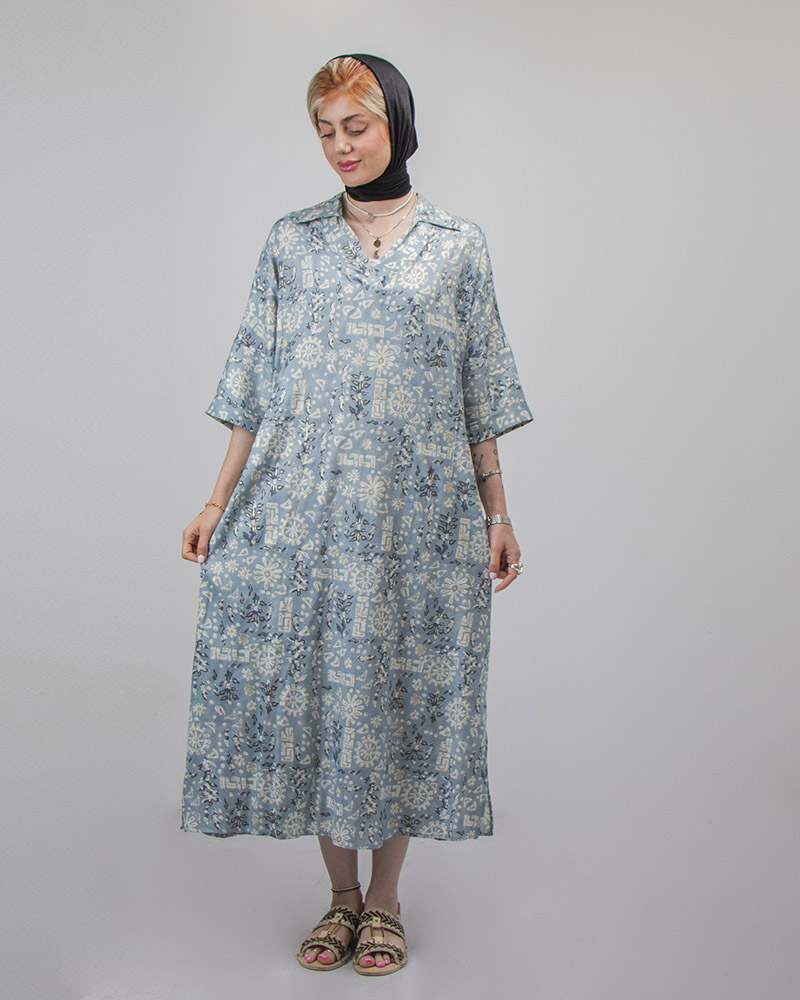 خرید کفتان نخی چاک‌دار زنانه با طراحی مدرن