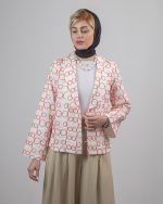 کت لینن کوک دوزی شده با لایه حریر